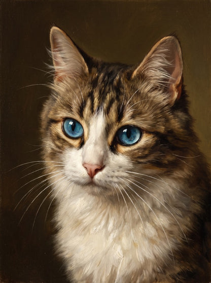 Exemple : chat tigré, style Peinture à l'huile